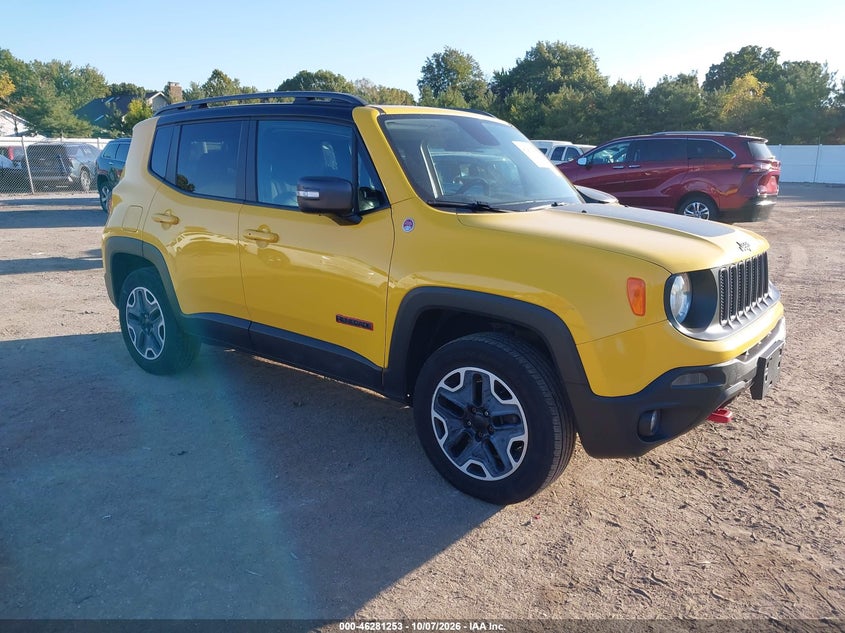 Vin: zaccjbct2fpc02319, lot: 46781399, jeep renegade trailhawk 20151