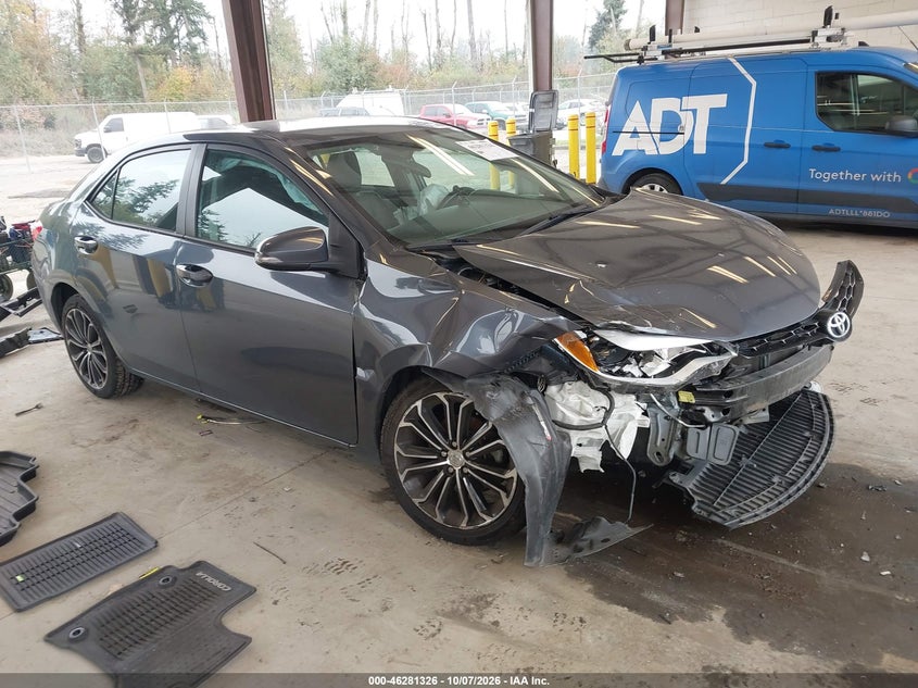 Vin: 2t1burhe2gc610001, lot: 46781472, toyota corolla s plus 20161