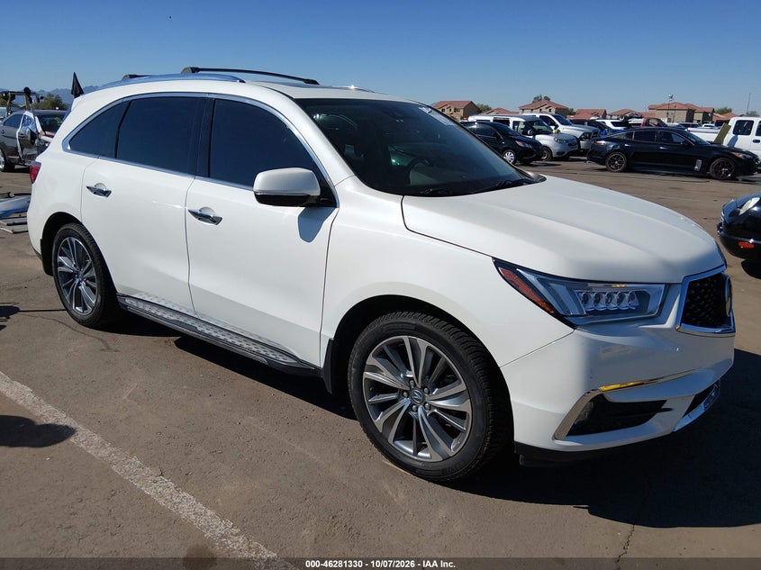 Vin: 5fryd4h59hb016076, lot: 46781476, acura mdx technology package 20171