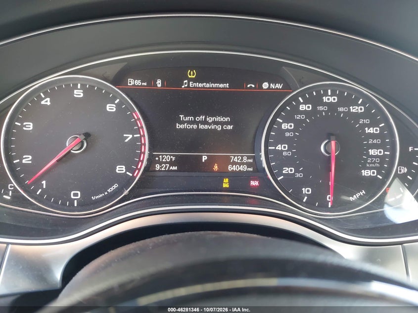 AUDI A6 2015 VIN WAUFGAFC0FN016012