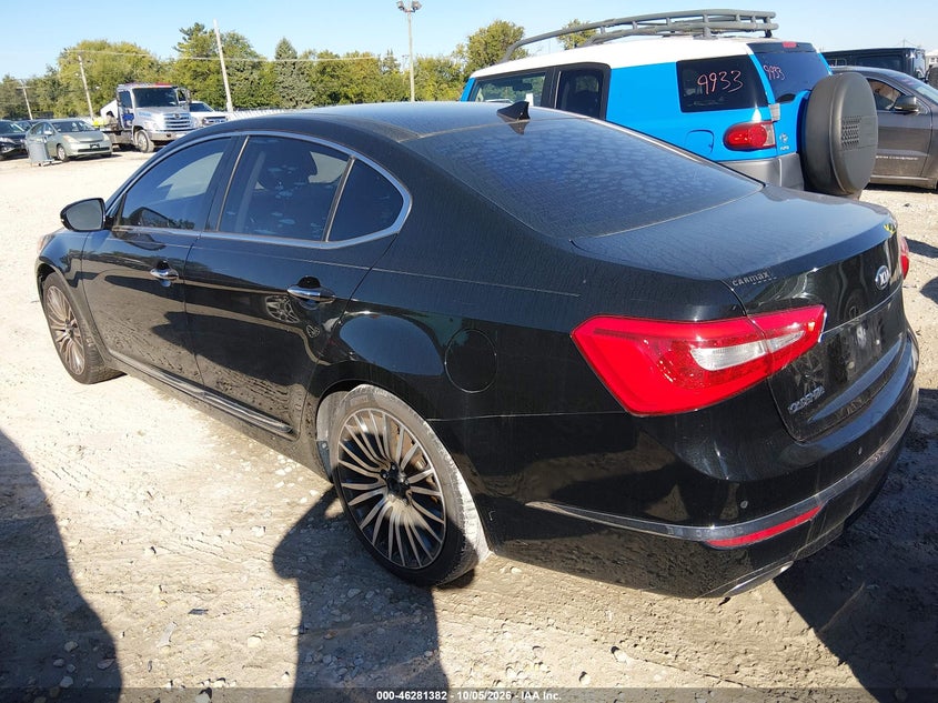 Vin: knaln4d71e5123066, lot: 46781528, kia cadenza premium 20143