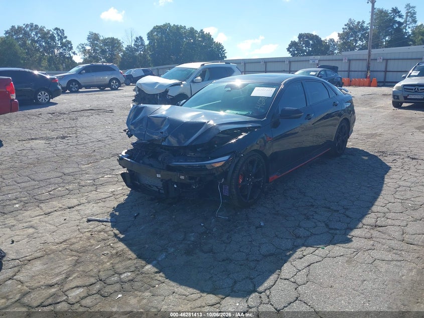 2026 Hyundai Elantra N, Front End, IAAI, VIN KMHLW4DK0TU037086 — photo 2