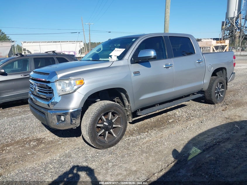 2016 Toyota Tundra 1794 5.7L V8, Изъятое, IAAI, VIN 5TFAW5F10GX572087 — фото 2
