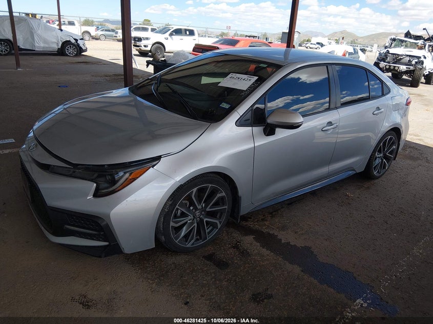 Vin: 5yfs4rce0lp054675, lot: 46781571, toyota corolla se 20202