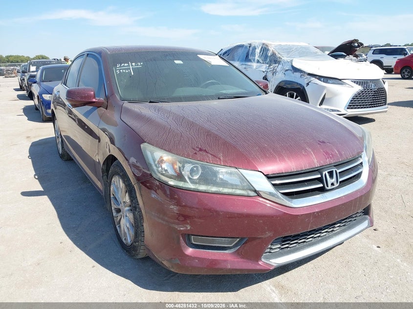 Vin: 1hgcr3f89da020301, lot: 46781578, honda accord ex-l v-6 20131