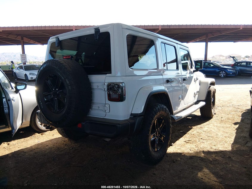 Vin: 1c4hjxen6nw163396, lot: 46781601, jeep wrangler unlimited sahara altitude 4x4 20224