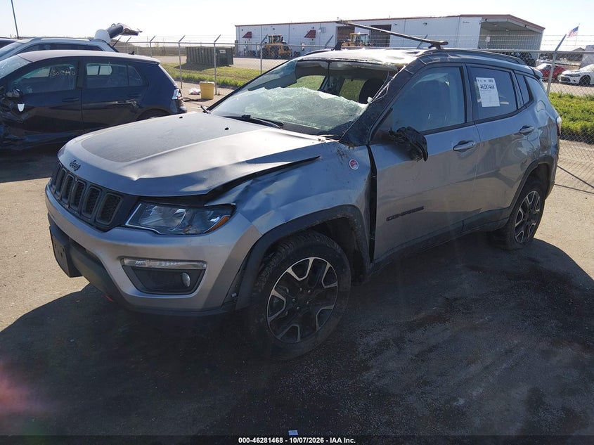 Vin: 3c4njddb1lt184166, lot: 46781614, jeep compass trailhawk 4x4 20202