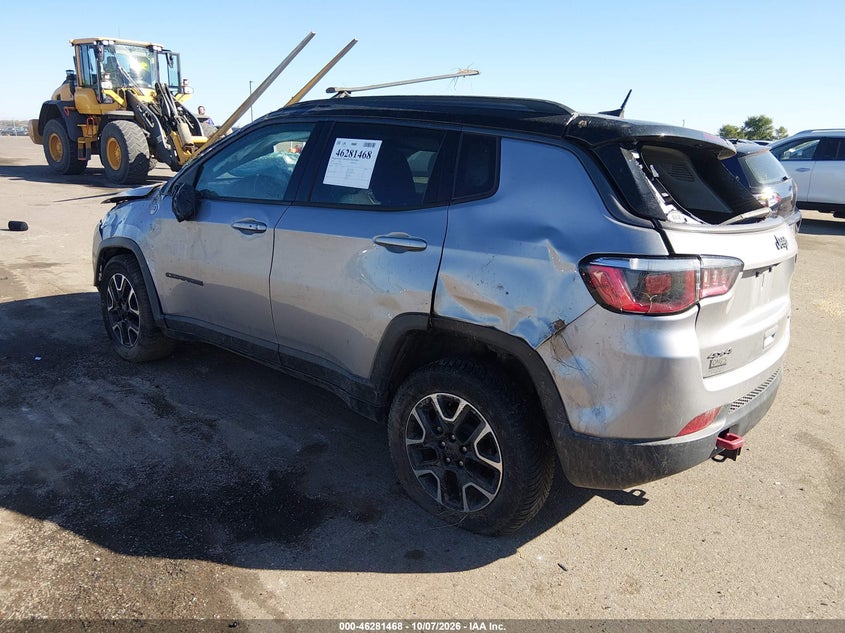 Vin: 3c4njddb1lt184166, lot: 46781614, jeep compass trailhawk 4x4 20203