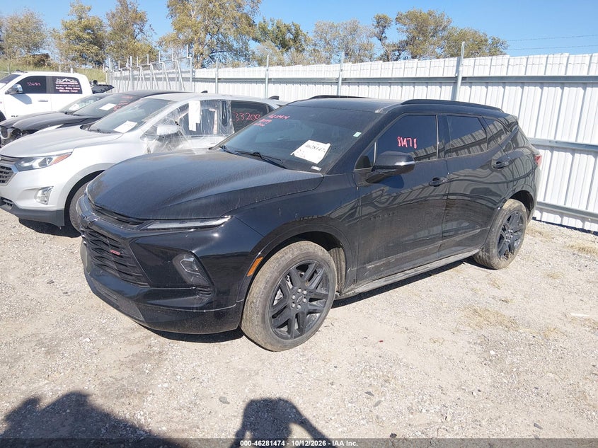 Vin: 3gnkbkrs6ps182445, lot: 46781620, chevrolet blazer awd rs 20232