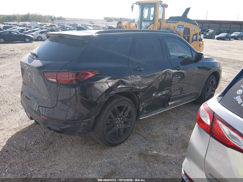 Vin: 3gnkbkrs6ps182445, lot: 46781620, chevrolet blazer awd rs 20234