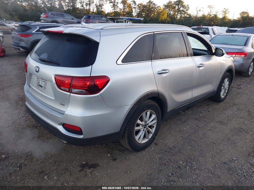 Vin: 5xypgda3xkg552645, lot: 46781634, kia sorento 2.4l lx 20194
