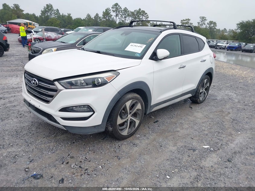 Vin: km8j3ca27ju758582, lot: 46781636, hyundai tucson limited 20182