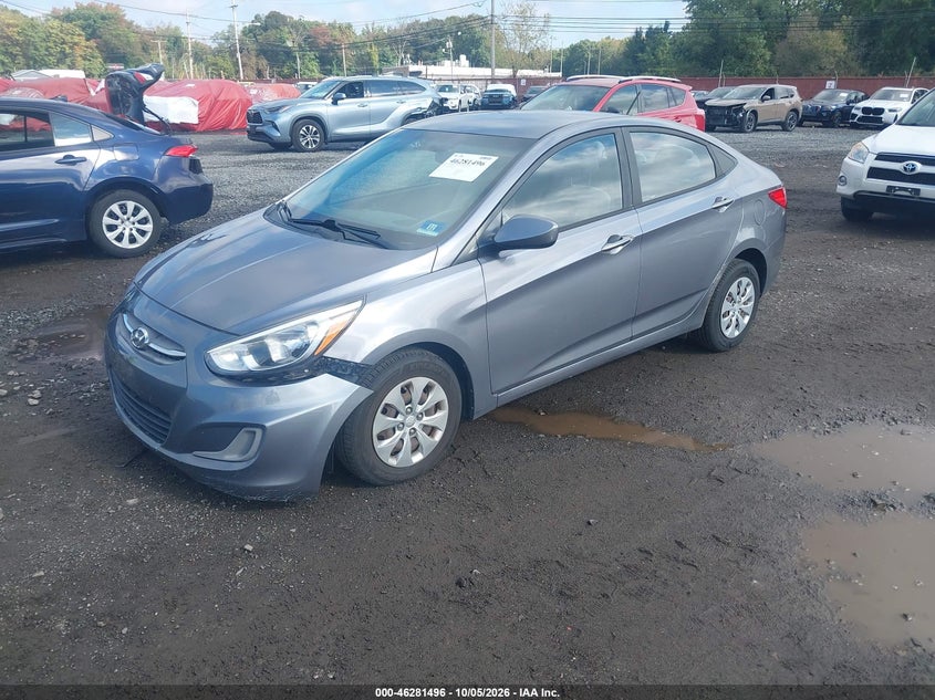 Vin: kmhct4ae0gu029146, lot: 46781642, hyundai accent se 20162