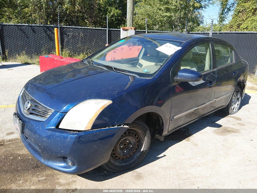 2012 Nissan Sentra, Левый зад, IAAI, VIN 3N1AB6APXCL607398 — фото 2