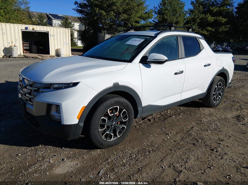 Vin: 5ntjcdae2nh036491, lot: 46781794, hyundai santa cruz sel 20222