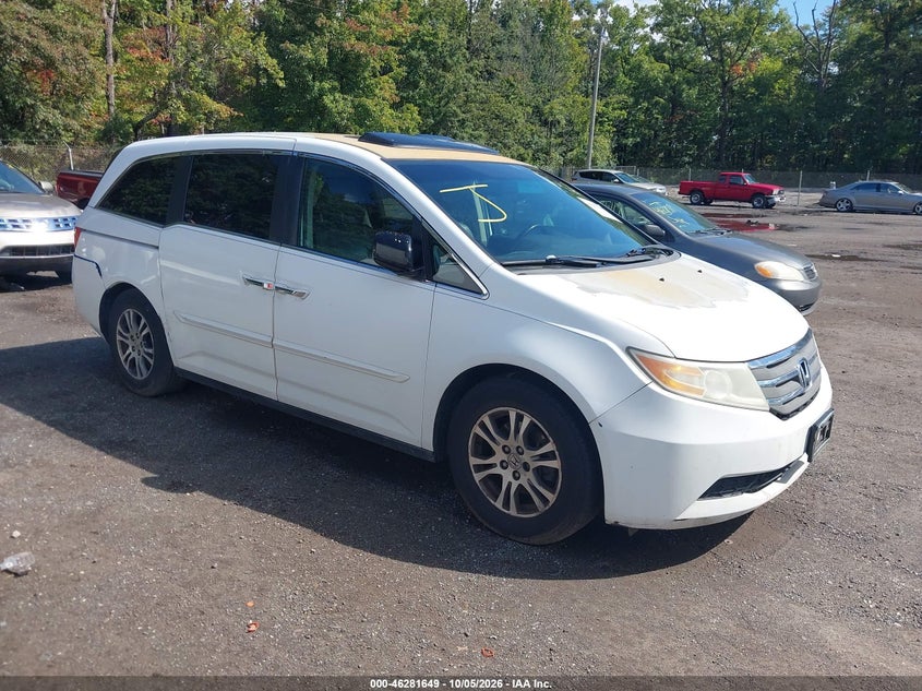 Vin: 5fnrl5h65cb037863, lot: 46781795, honda odyssey ex-l 20121