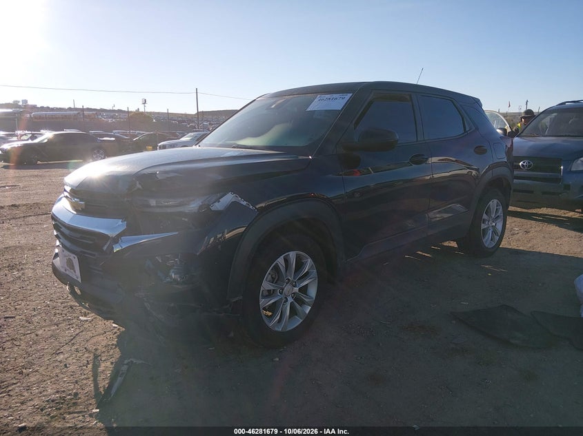 Vin: kl79mms26pb162552, lot: 46781825, chevrolet trailblazer fwd ls 20232