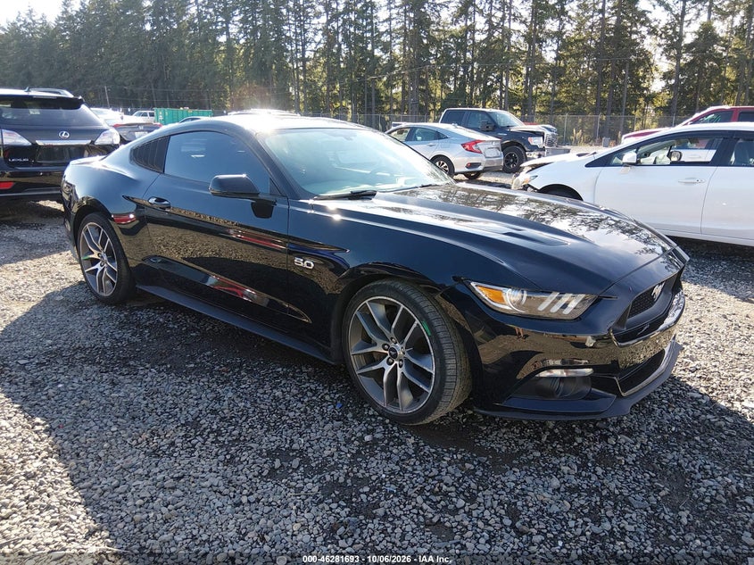 Vin: 1fa6p8cf8g5284484, lot: 46781839, ford mustang gt premium 20161