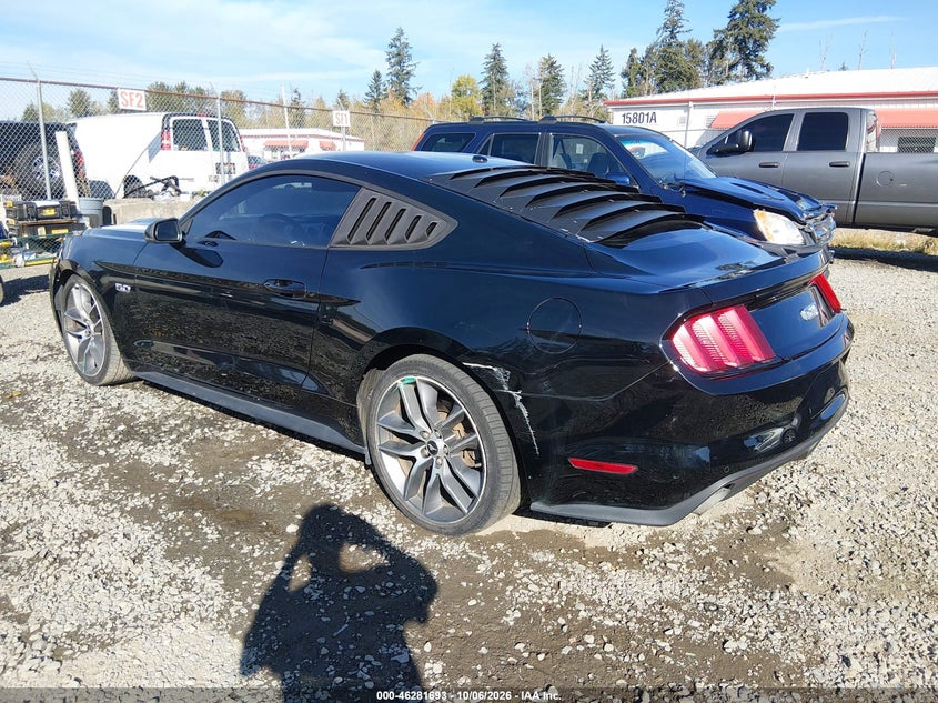 Vin: 1fa6p8cf8g5284484, lot: 46781839, ford mustang gt premium 20163