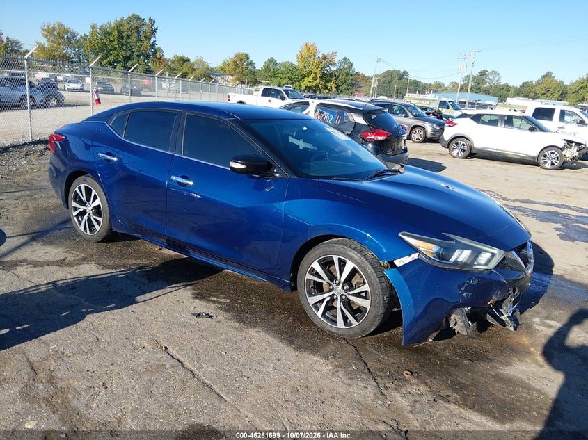 Vin: 1n4aa6ap7jc361120, lot: 46781845, nissan maxima 3.5 sv 20181