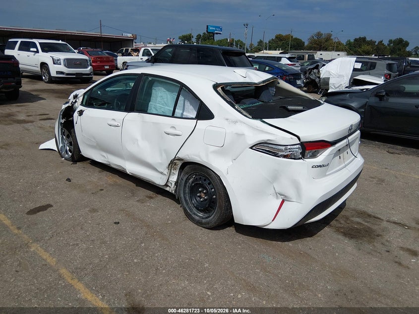 Vin: 5yfepmae3mp183635, lot: 46781869, toyota corolla le 20213