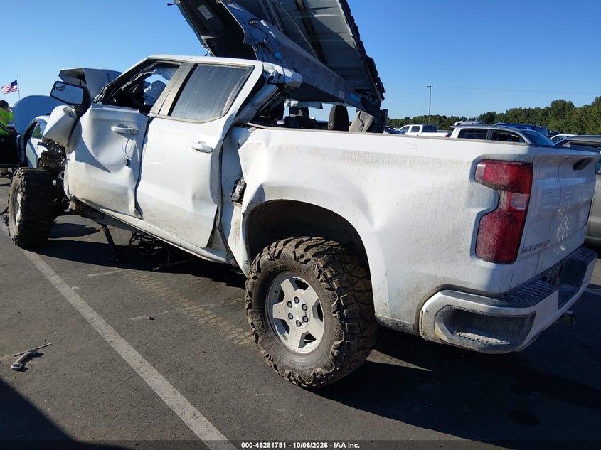 Vin: 3gcuyeet4mg404074, lot: 46781897, chevrolet silverado 1500 4wd  short bed rst 20213