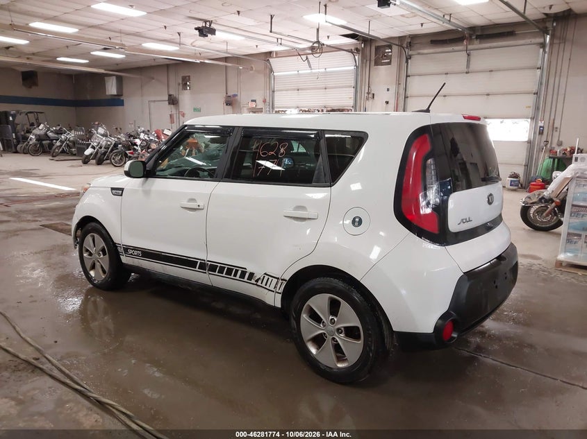 Vin: kndjn2a22f7151021, lot: 46781920, kia soul 20153