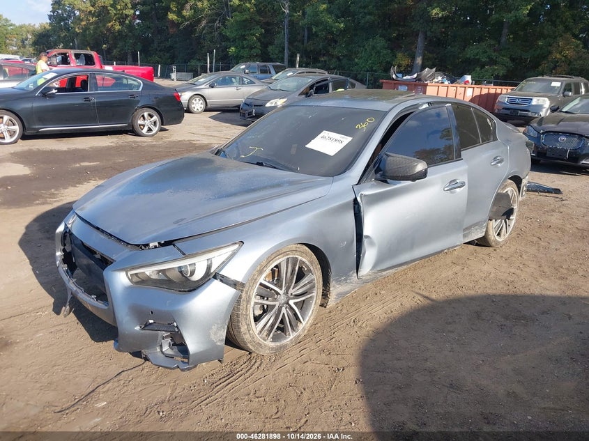 2014 Infiniti Q50 Premium, Неизвестно, IAAI, VIN JN1BV7AP6EM683162 — фото 2
