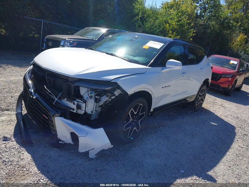 Vin: 3gnkbers6ps153867, lot: 46782060, chevrolet blazer fwd rs 20232