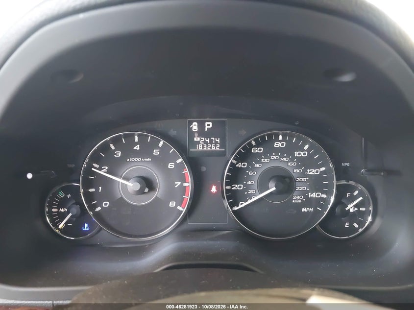 SUBARU OUTBACK 2012 VIN 4S4BRBJC8C3275746