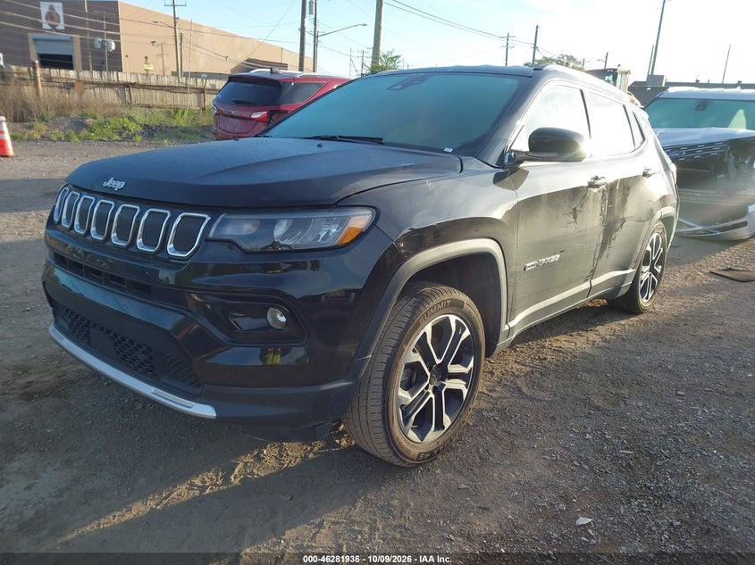 Vin: 3c4njdcb3nt174632, lot: 46782081, jeep compass limited 4x4 20222