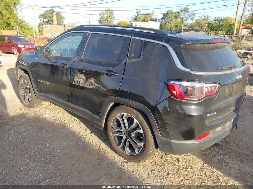 Vin: 3c4njdcb3nt174632, lot: 46782081, jeep compass limited 4x4 20223