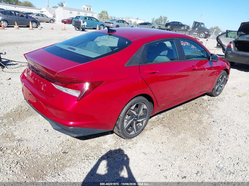 Vin: kmhls4ag1pu516277, lot: 46782121, hyundai elantra sel 20234