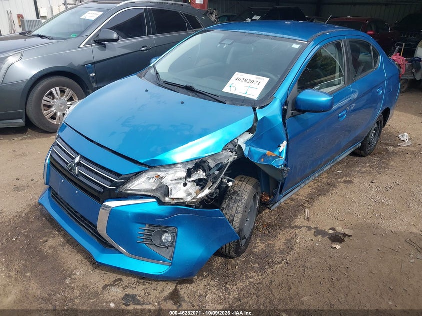 2022 Mitsubishi Mirage G4 Black Edition/Es/Le, Front End, IAAI, VIN ML32FUFJ0NHF05811 — photo 2