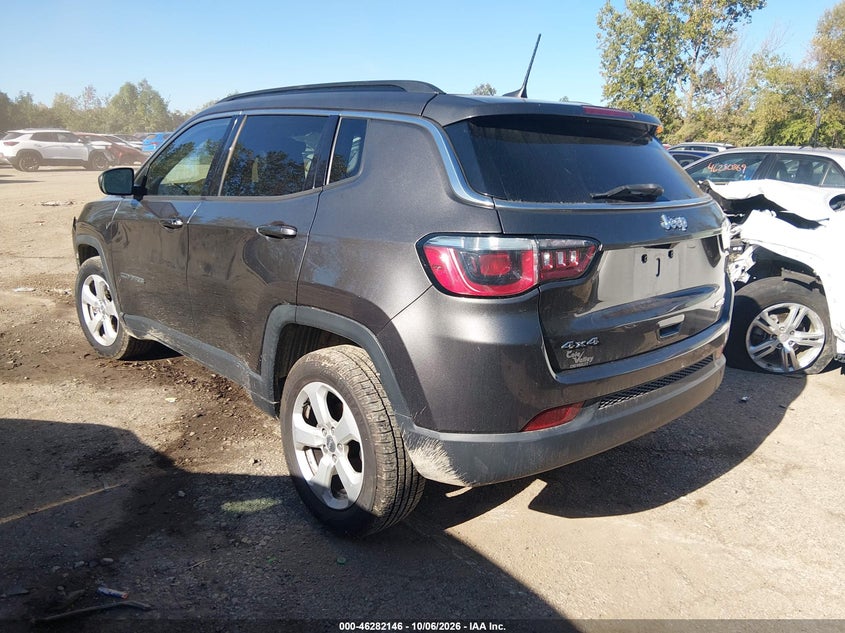 Vin: 3c4njdbb0jt135430, lot: 46782292, jeep compass latitude 4x4 20183