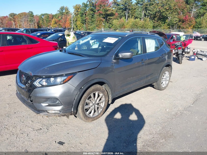 Vin: jn1bj1bw0mw668299, lot: 46782302, nissan rogue sport sv awd xtronic cvt 20212