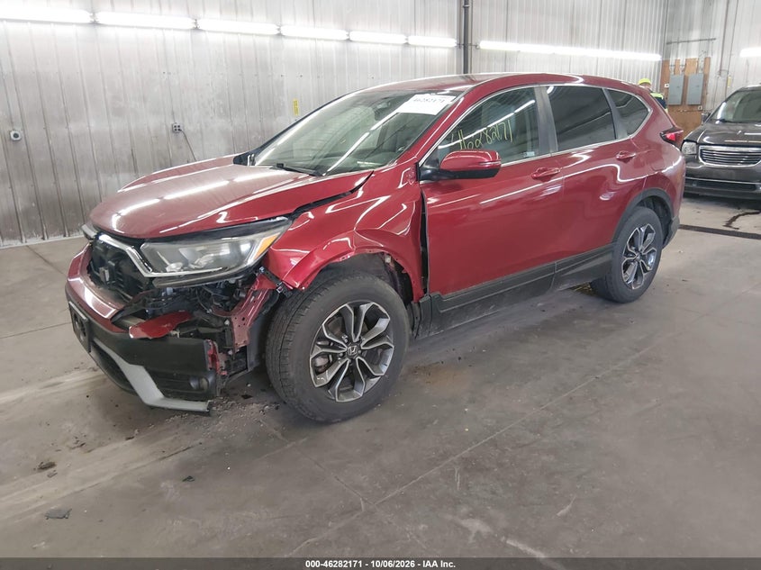 Vin: 7farw2h88ne047091, lot: 46782317, honda cr-v awd ex-l 20222