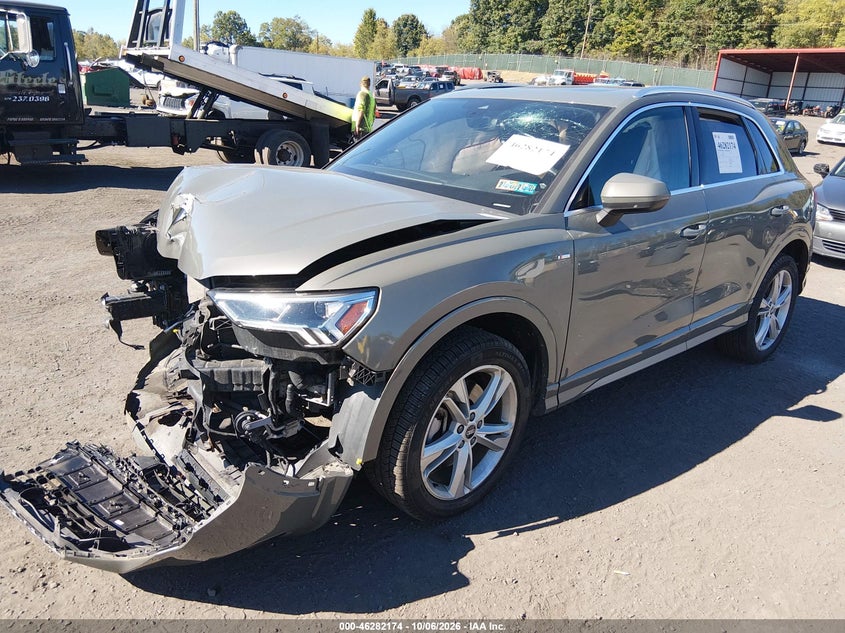 Vin: wa1eedf30n1017862, lot: 46782319, audi q3 premium plus 45 tfsi s line quattro tiptronic 20222