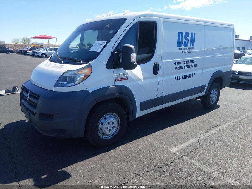 Vin: 3c6trvag1fe515172, lot: 46782331, ram promaster 1500 low roof 20152