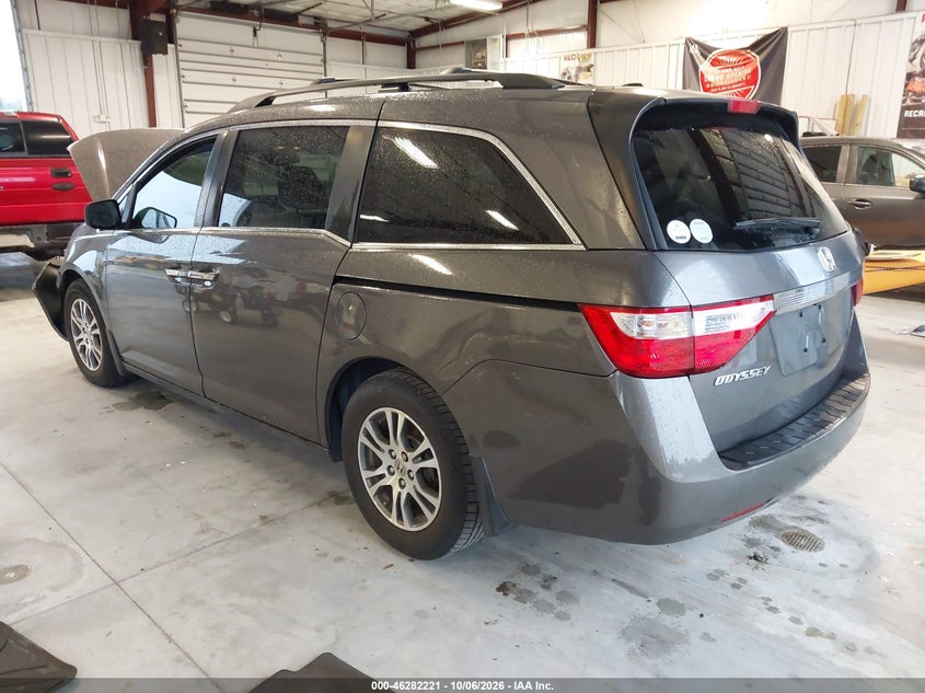Vin: 5fnrl5h69cb104450, lot: 46782367, honda odyssey ex-l 20123