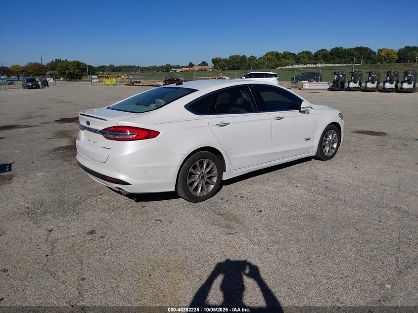 Vin: 3fa6p0su3hr255474, lot: 46782371, ford fusion energi platinum 20174