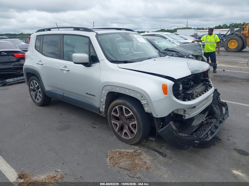 Vin: zaccjabt2gpc48617, lot: 46782375, jeep renegade latitude 20161