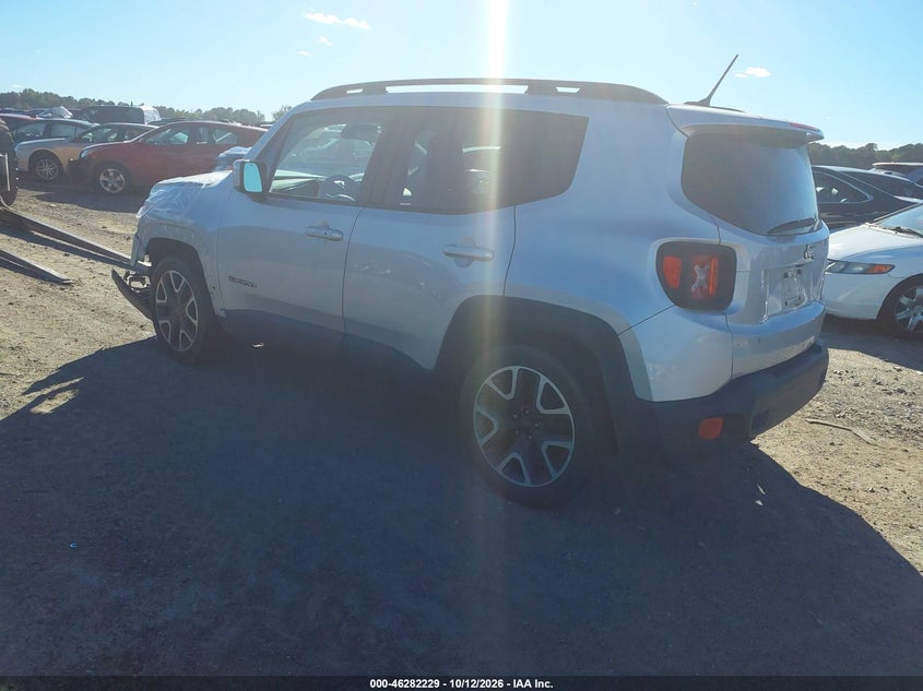 Vin: zaccjabt2gpc48617, lot: 46782375, jeep renegade latitude 20163