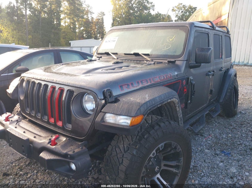 Vin: 1c4hjxfg0nw127252, lot: 46782426, jeep wrangler unlimited rubicon 4x4 20222