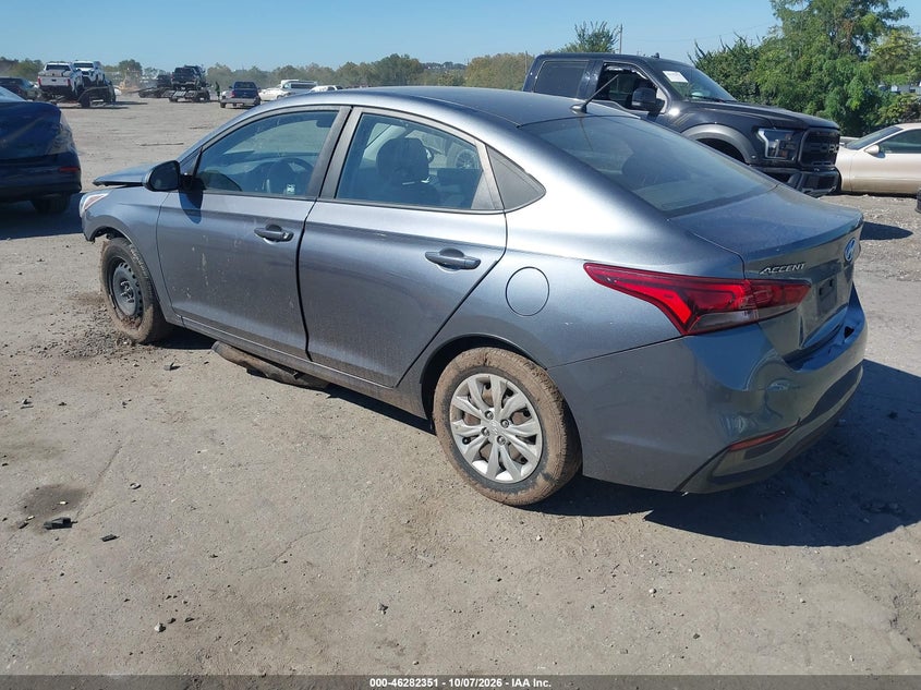 Vin: 3kpc24a36je010550, lot: 46782497, hyundai accent se 20183