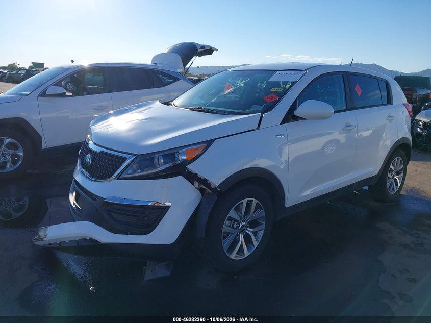 Vin: kndpbcac6g7879153, lot: 46782506, kia sportage lx 20162