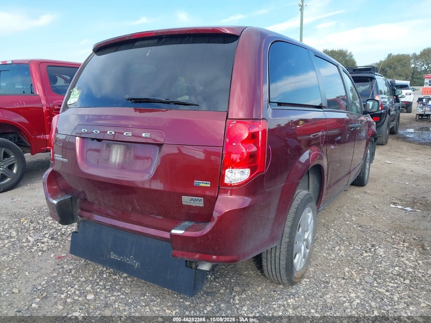 Vin: 2c7wdgbg8kr607177, lot: 46782532, dodge grand caravan se 20194