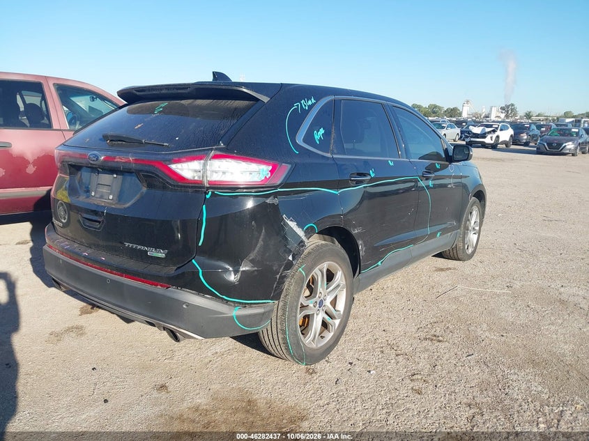 Vin: 2fmpk3k97gbb83293, lot: 46782583, ford edge titanium 20164