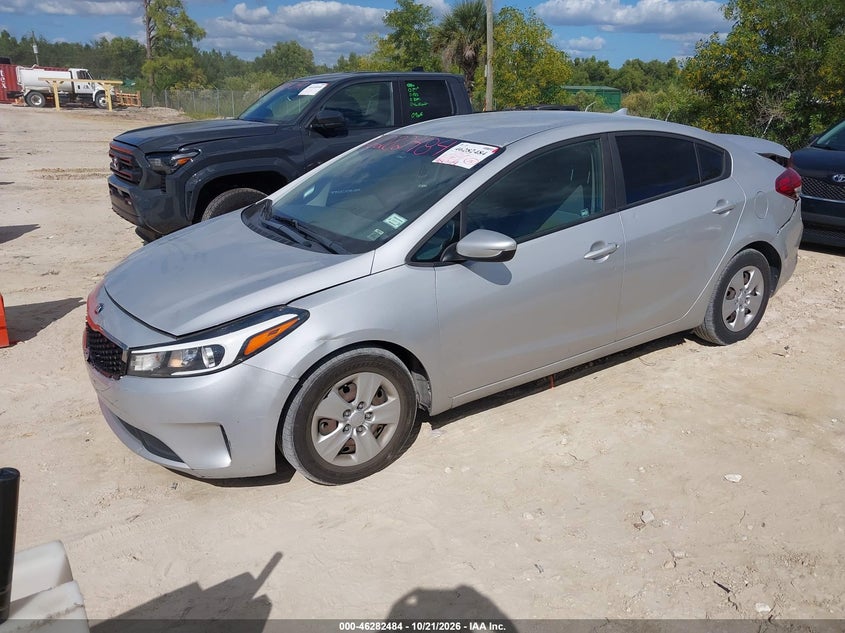 Vin: 3kpfk4a76he131153, lot: 46782630, kia forte lx 20172