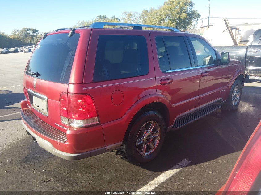 LINCOLN AVIATOR 2003 VIN 5LMEU78H33ZJ29730